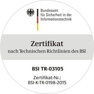 BSI Zertifikat Secunet